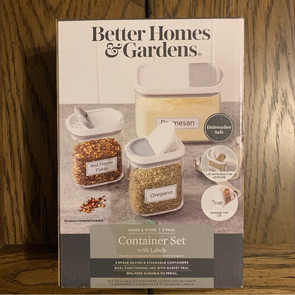 Better Homes & Gardens Shake & Store container set